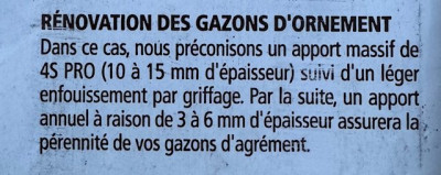 Petit zoom sur la partie &quot;Rénovation des gazons d'ornement&quot;.